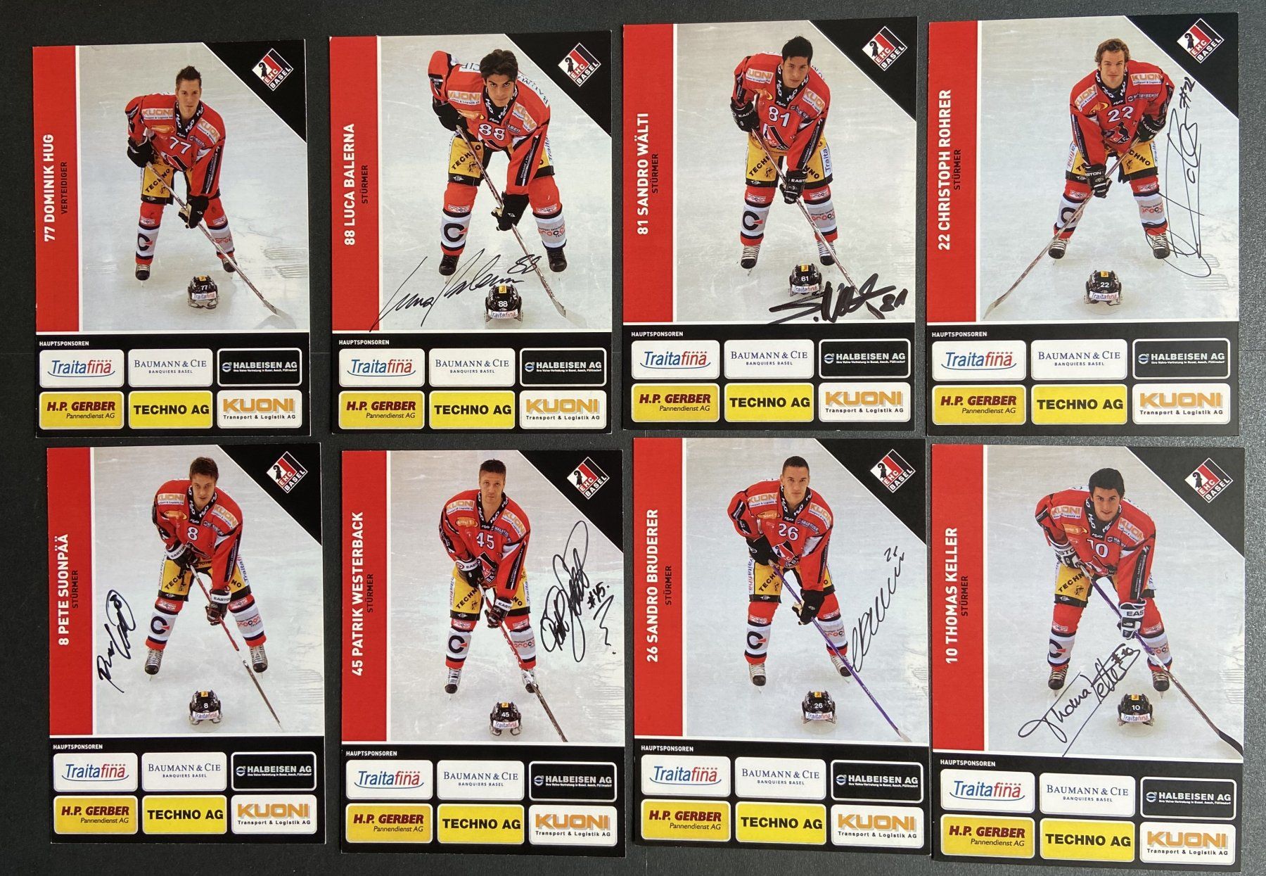 Autografi: Autogrammkarten  "EHC Basel-Saison 2008/2009" – Usato da Böckten venduto da Hansi36 7