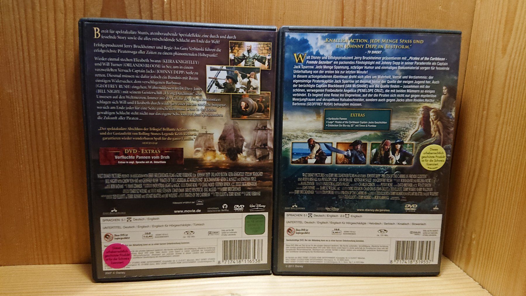 Tous les DVDs: FLUCH DER KARIBIK 1 bis 4 auf DVD Disney – D'occasion à Wilderswil par Exebub 4