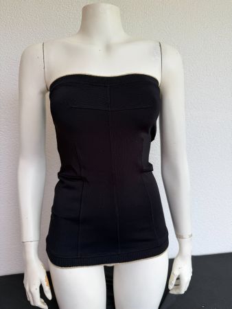 Top bandeau negro Philosophy di Alberta Ferretti elástico
