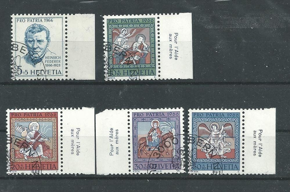 Tutti i francobolli: 1966 Pro Patria – Usato da Trübbach venduto da Sammer51
