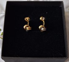 Elegante Manschettenknöpfe, Gold 750