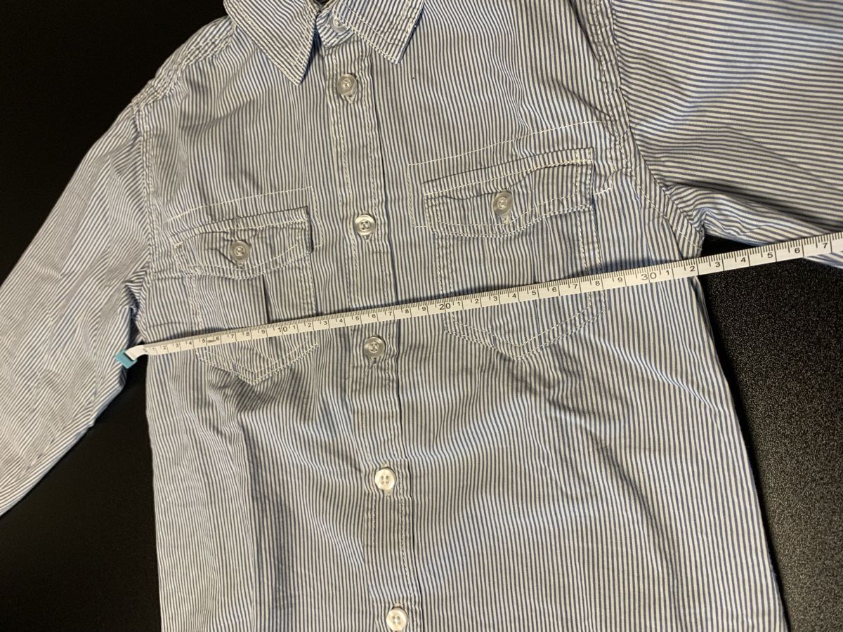 Camicie, T-shirt & Polo: Schönes schlichtes Baumwoll Hemd Gr 122 – Usato da Zizers venduto da dalaub 3