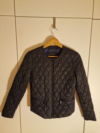 Massimo Dutti Steppjacke Gr. S – Dunkelblau