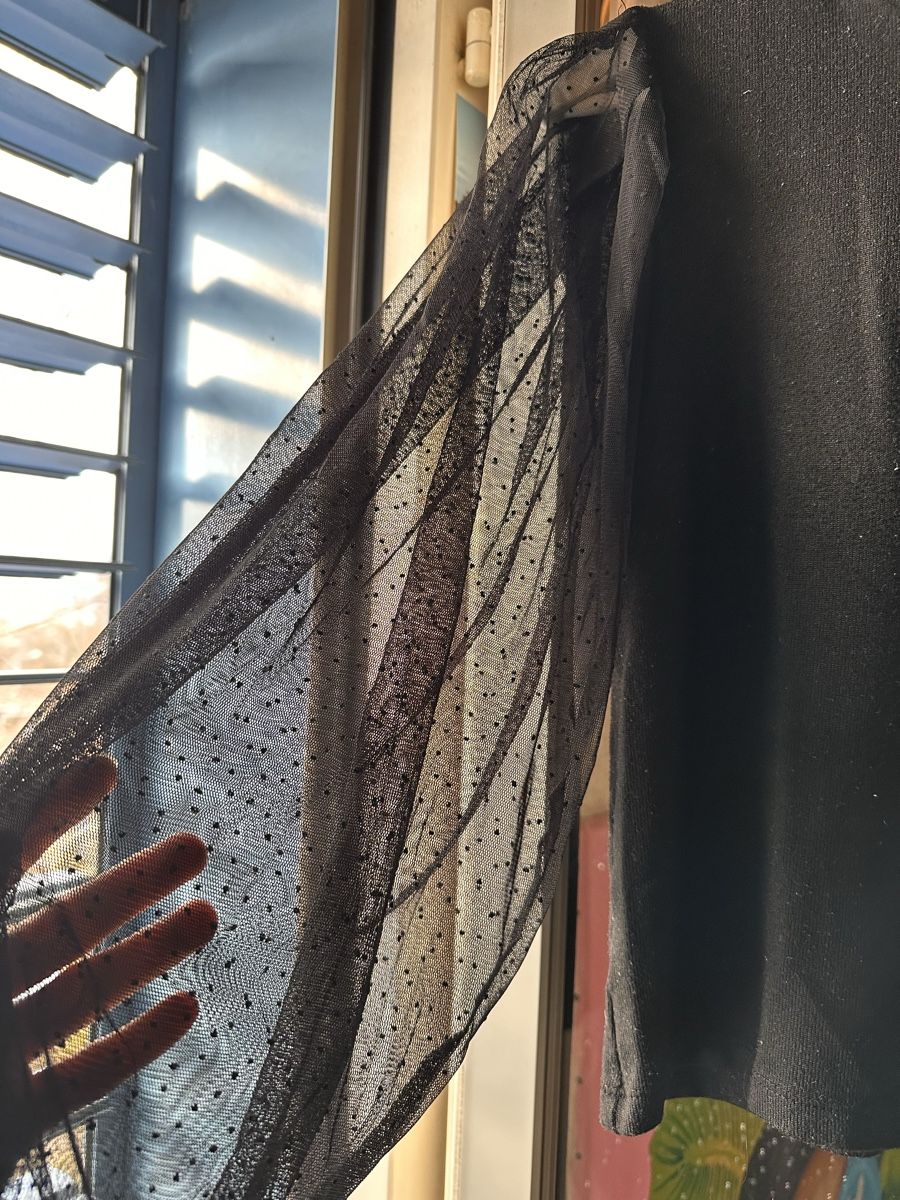Zara Top: Top mit durchsichtigen Ärmeln – Usato da Zürich venduto da BettinaMarie2308 1