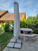 Doppler Pendelschirm Alu Wood 220 × 300cm