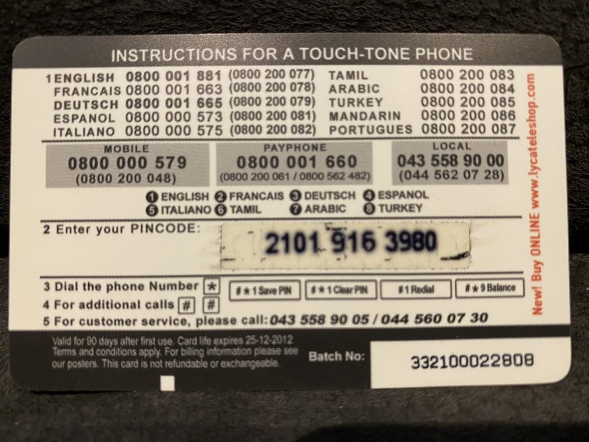 Telefon- & Taxkarten: Carte – Gebraucht aus Lausanne von babacard10 1