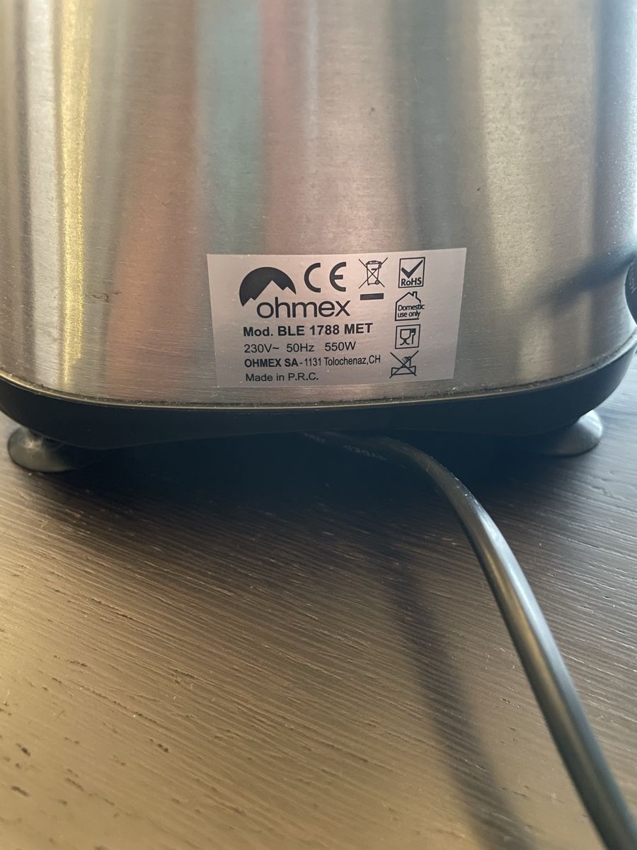 Cucine complete: Frullatore Ohmex BLE 1788 MET - senza Tappo – Usato da S. Pietro venduto da nap_9xjt 4