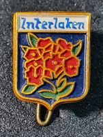 GG016 - Alte Brosche Interlaken Berneroberland Alpenrosen
