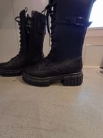 Schwarze Schnürstiefel Gr. 39 - EXCAT - sehr guter Zustand