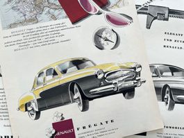 Renault - 3 Alte Werbungen / Anciennes publicités 1956/57