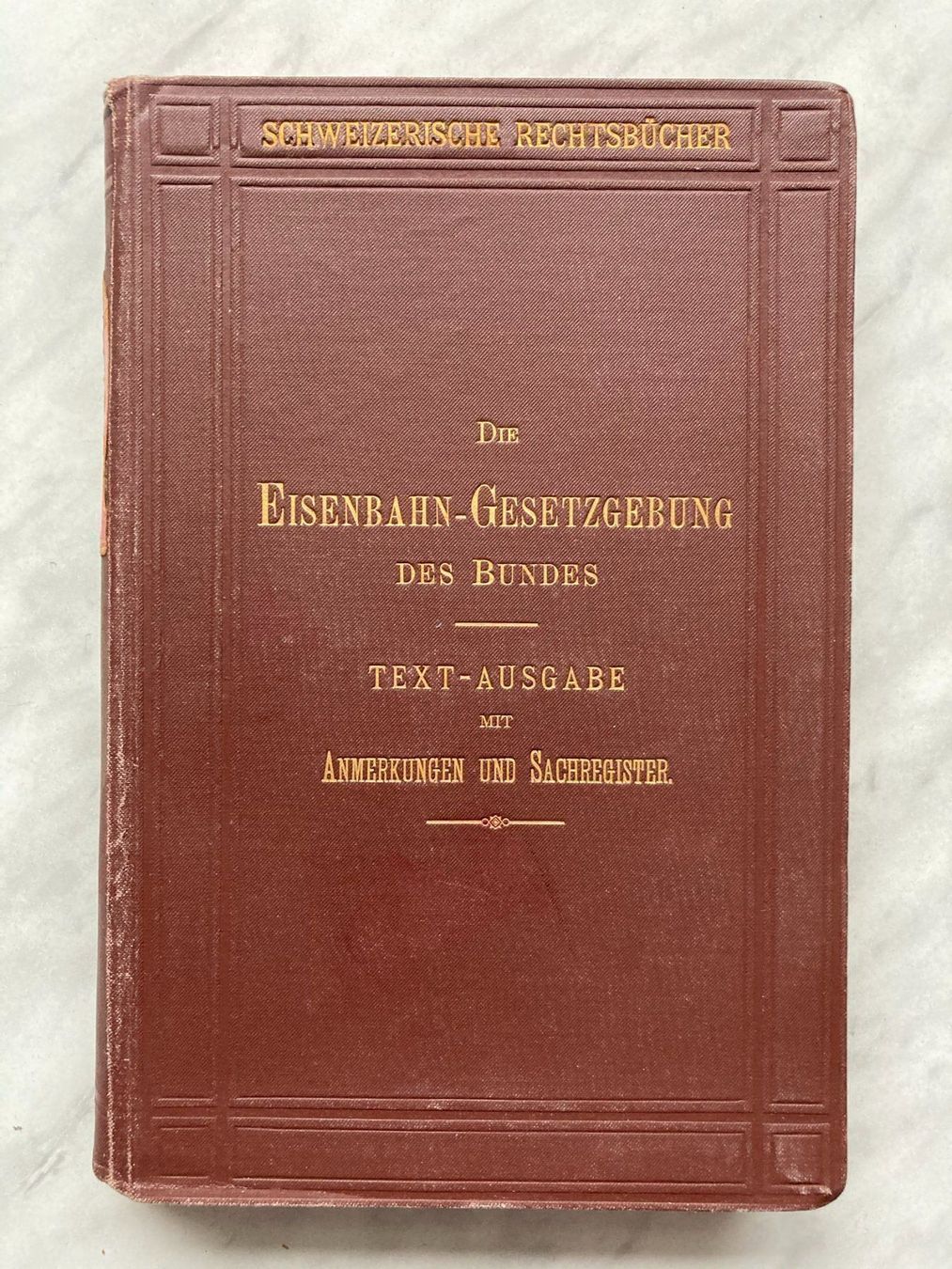 Libri: Die Eisenbahn Gesetzgebung des Bundes – Usato da Mirchel venduto da buecher_wurm