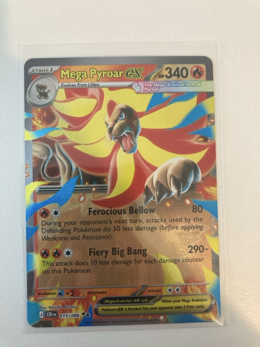 Pokémon Carte collezionabili: Mega Pyroar ex 015/086 EN – Nuovo (secondo la descrizione) da Wohlen AG venduto da Liridon22