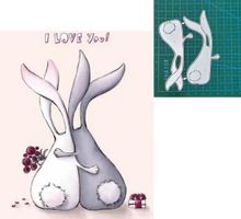 Stanzschablone Nr. 996, Ostern, Hasen (Sizzix geeignet)