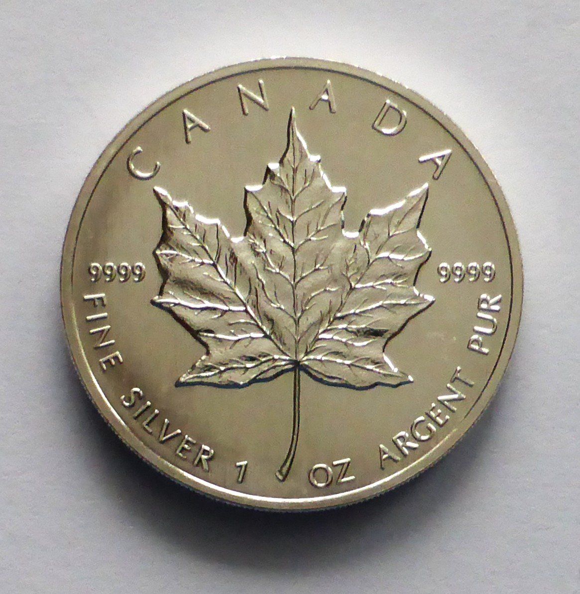 Alle Münzen: 1oz Feinsilber - CANADA, 5 Dollar 1990 - Elisabeth II – Gebraucht aus Buochs von ema-coins 3