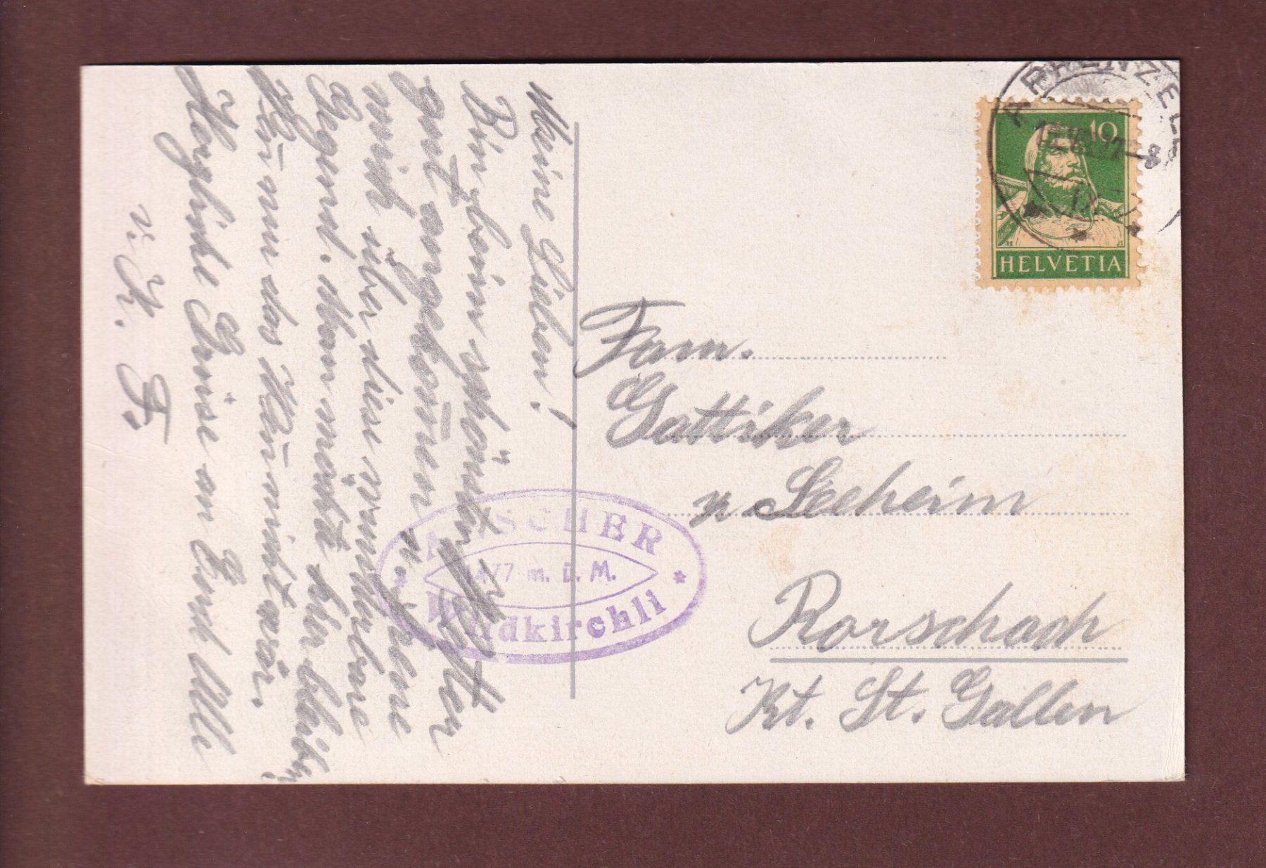Cartoline postali: SEEALPSEE - Säntis - 1927 – Usato da Pully venduto da nicecards-shop 1