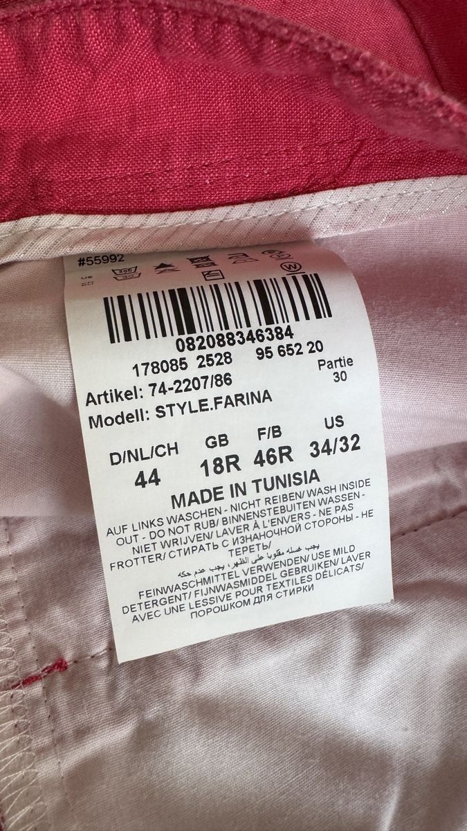 Brax Pantaloni: Brax Leinenhosen Rosa 44 – Usato da Zollikon venduto da rose59 4