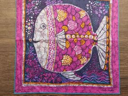 Taschentuch Fisba-Stoffels Motiv Batik Fisch