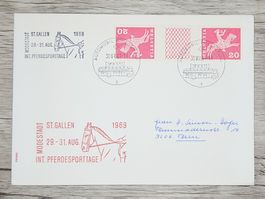 CL18 Enveloppe + Timbre Suisse 1969