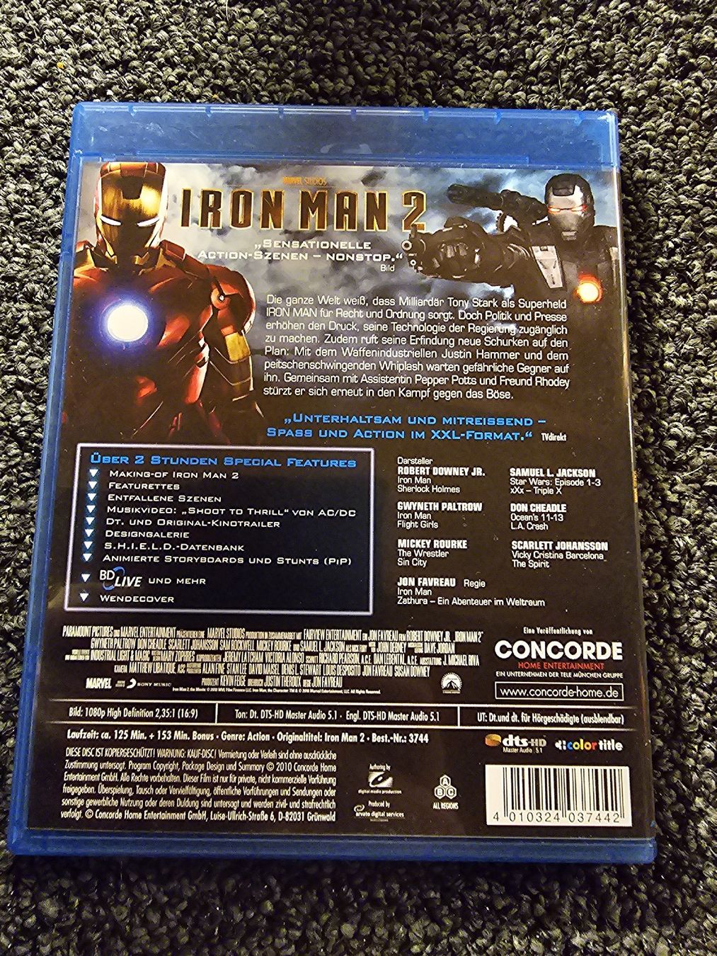 Tutti i DVDs: Iron Man 2 - Blu-ray – Usato da Ruswil venduto da jan_bxl5 1