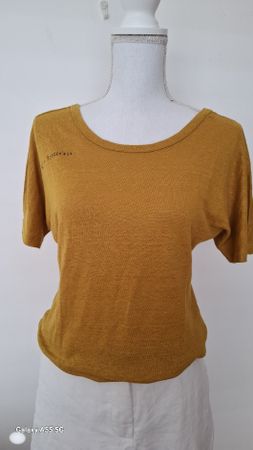 Cop. Copine tee shirt lin taille S – été léger ✨💛