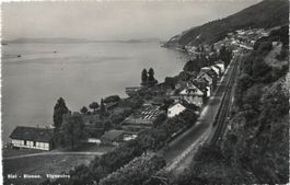 Biel BE Vingelz Flugaufnahme Nr.7183d , 1940