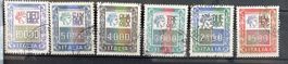 Briefmarken Italien Set 6 Stück defentive Serie 1978/1987)