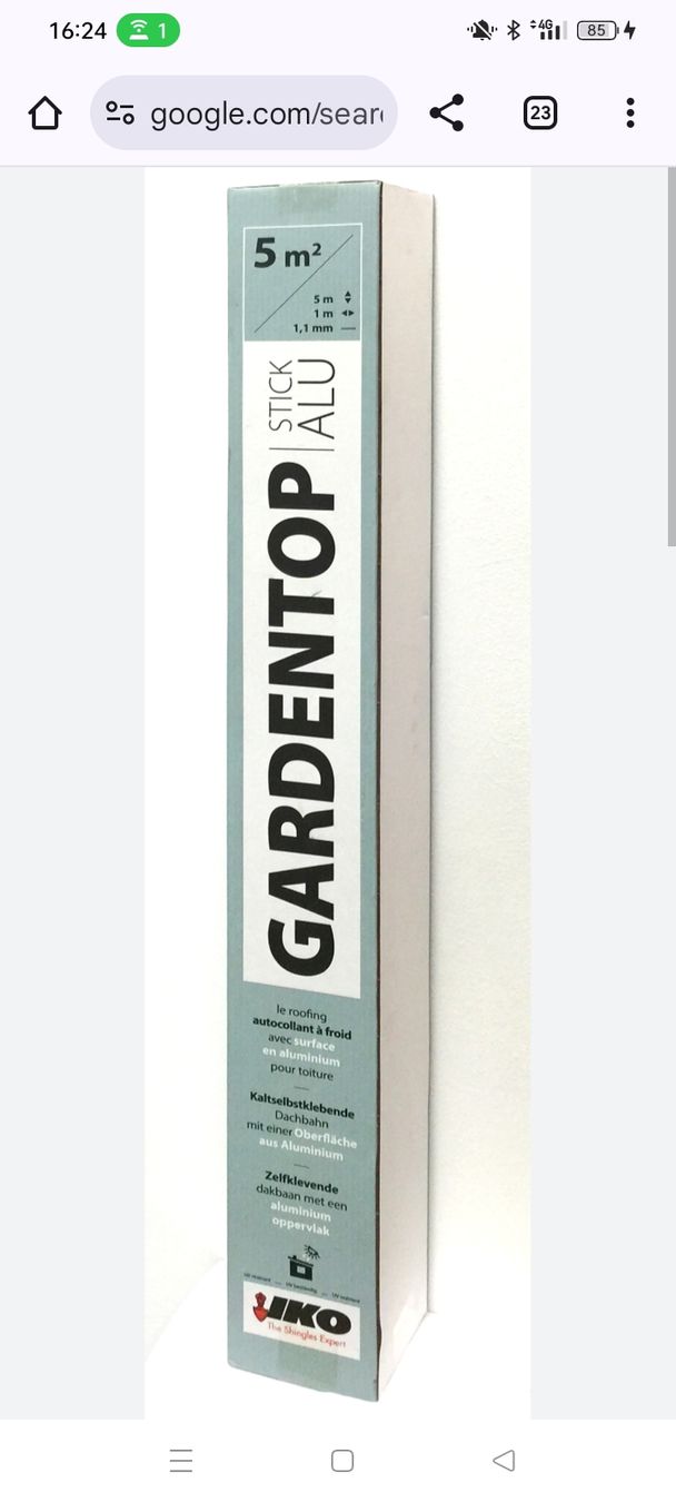 Aufkleber: Gartentop Stick ALU 3x5m² Dachbahn selbstklebend – Neu und originalverpackt aus Luterbach von Yanick25