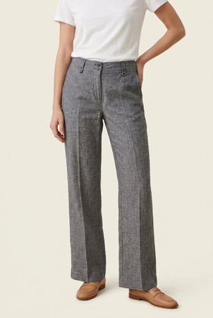 s.Oliver Pantalon Lin Gris Large T. 38