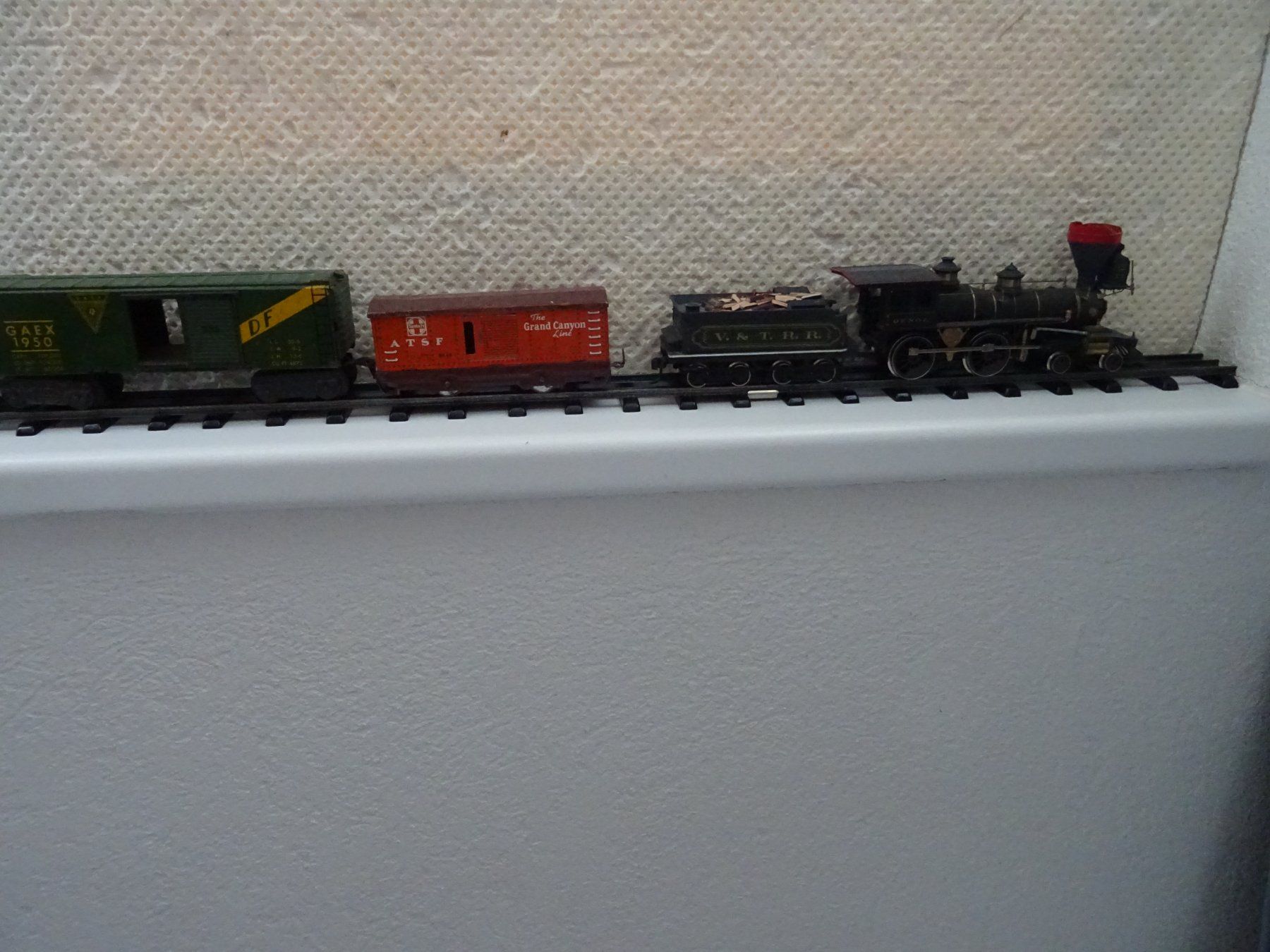 Modelleisenbahnen: Dampflok mit Güterwagen Spur 0 – Gebraucht aus Hirschthal von Legov 1