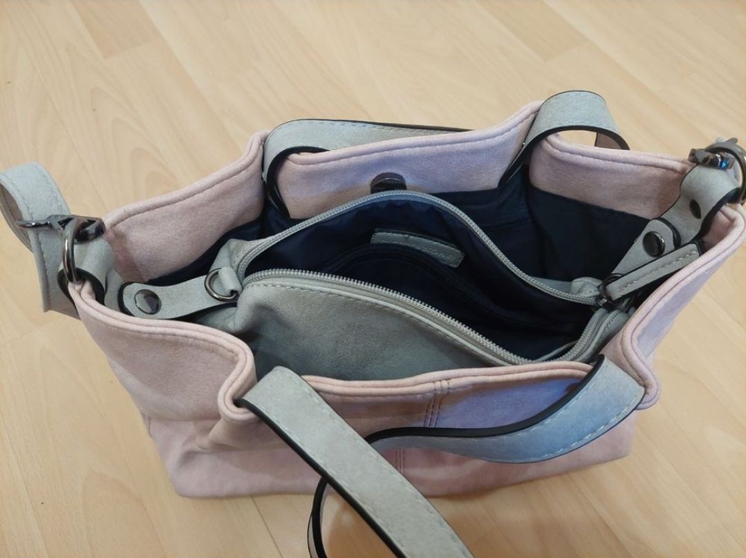 Borse da donna: Handtasche Damen Emily & Noah Rosé/Grau – Nuovo (secondo la descrizione) da Buchs ZH venduto da natu65 3