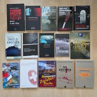 15 Schweizer Kriminalromane - Bücherpaket