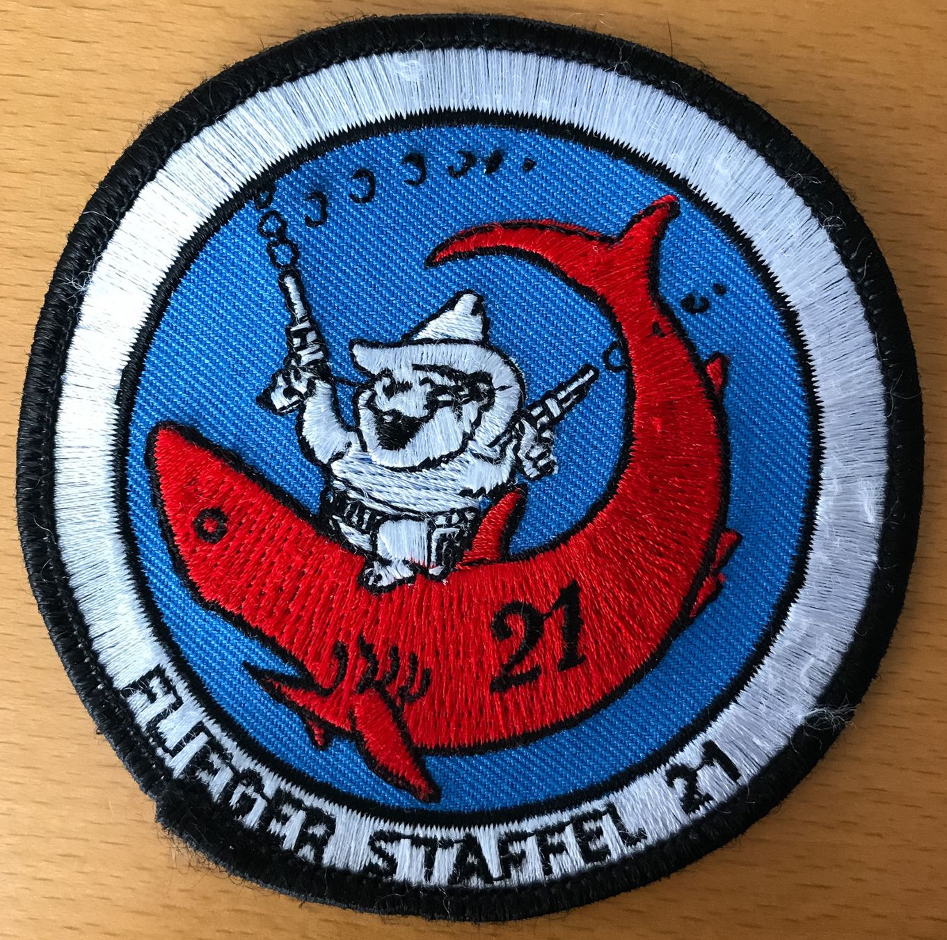 Schweizer Armee Toppe: Schweizer Luftwaffe Fliegerstaffel 21 Patch – Nuovo (secondo la descrizione) da Bern venduto da mercandante