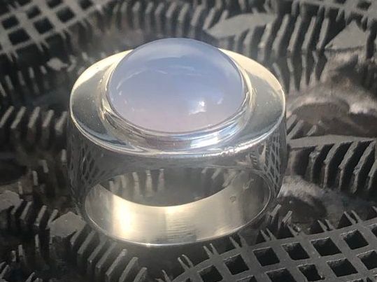 Anelli: CHALCEDON Cabochon in Silberring – Nuovo (secondo la descrizione) da Seftigen venduto da tigers12