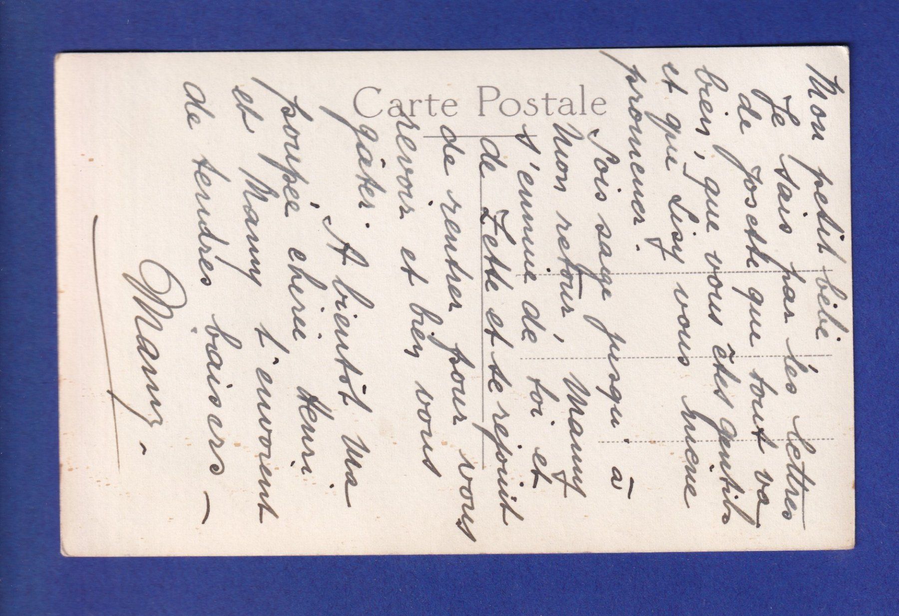Cartoline postali: CHIEN / HUND - Marin – Usato da Pully venduto da nicecards-shop 1