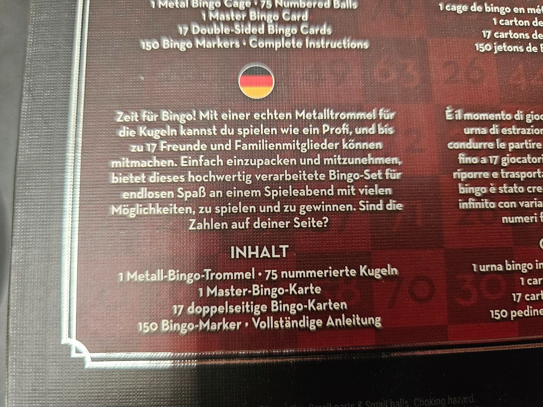 Giochi: Neu - Bingo - Metalltrommel – Nuovo e nell'imballaggio originale da Dagmersellen venduto da J_RP_Dagmersellen 1