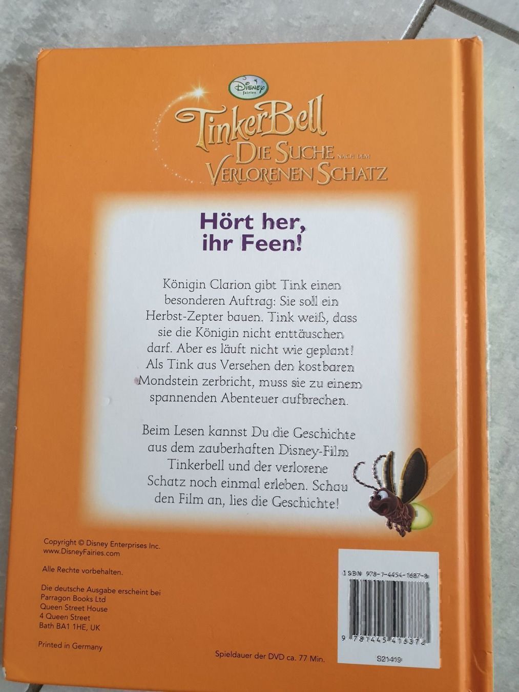 Tutti i DVDs: Disney Tinker Bell Schatz Buch und DVD – Usato da Killwangen venduto da KIANA08 1