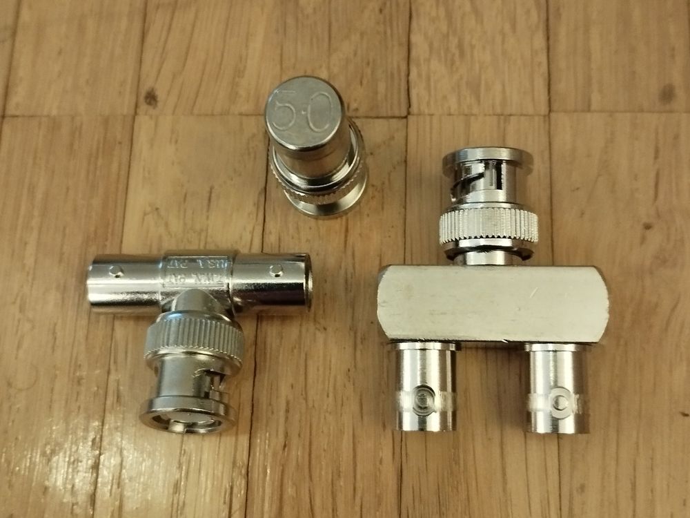 BNC Cable 1m + 3m + 50 ohm terminator + 2x BNC splitter | Kaufen auf ...