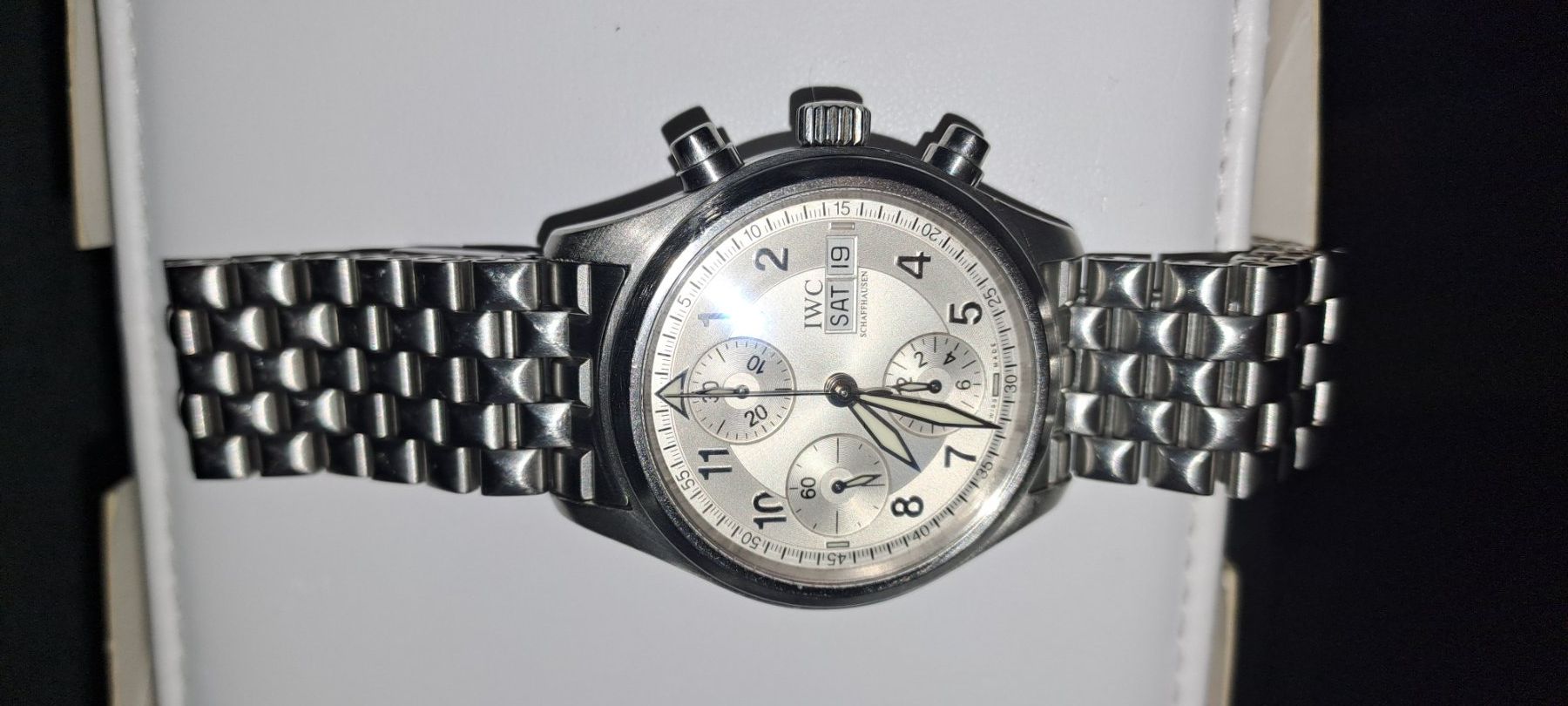 IWC Orologi: IWC Flieger-Spitfire Chronograph – Usato da Bichwil venduto da Uhrenticker-48 2
