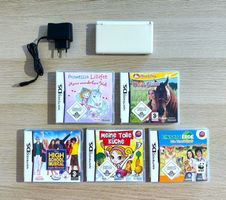 Nintendo DS Lite Weiss mit 5 Spiele und Ladekabel