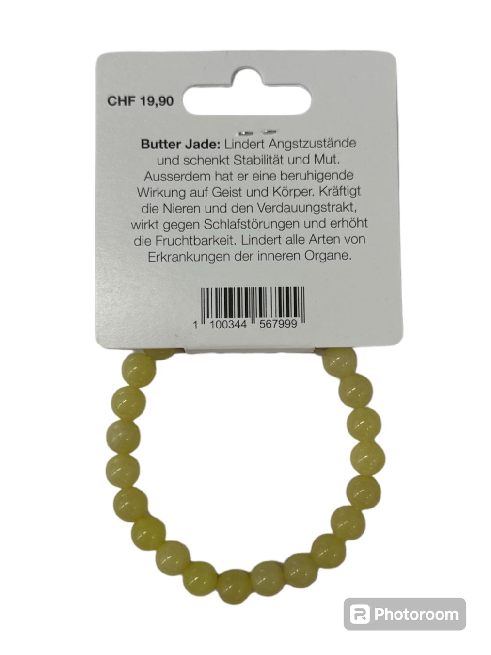 Bracciali & Braccialetti: Echtstein Chakra Armband 8mm / Butter Jade – Nuovo e nell'imballaggio originale da Oensingen venduto da Liquidations-Shop 1