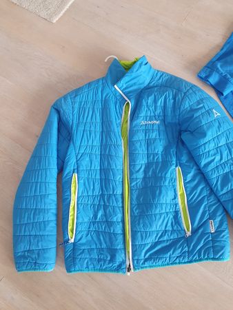 Steppjacke Schöffel Sportjacke wendbar blau/grün sehr leicht