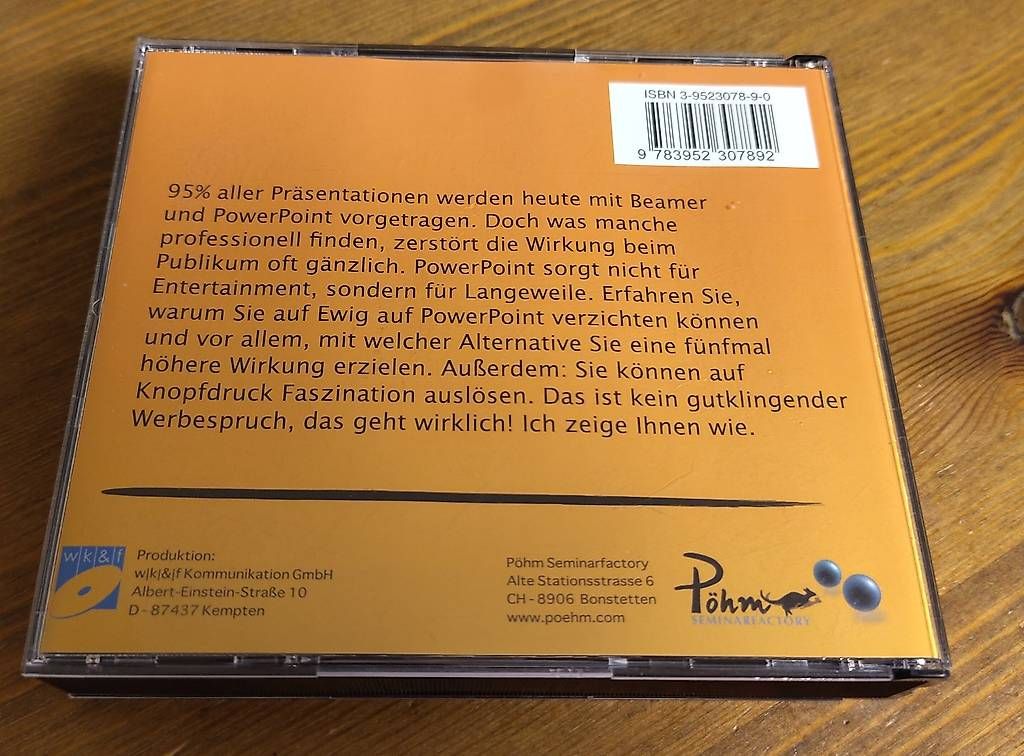 Audiolibri: Der Irrtum Powerpoint - Hörbuch – Usato da Wohlen AG venduto da gnabbr 1
