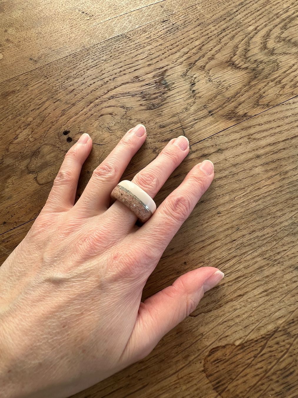 Anelli: Ring aus corian und Silber – Usato da Inwil venduto da 27sonnenschein