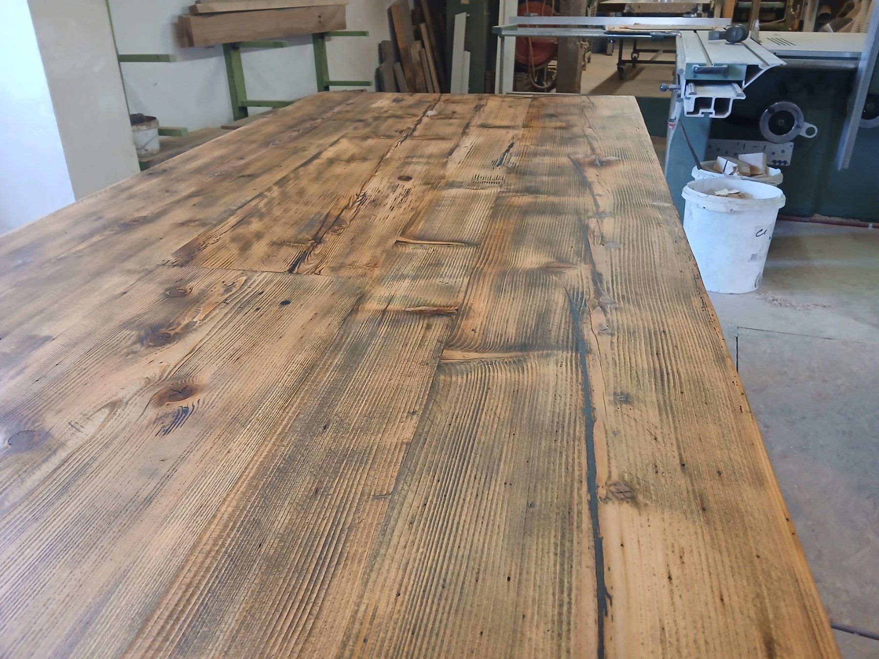 Tables: Tisch aus Schweizer Altholz rustikal 270cm – Neuf (Voir description) à Altishofen par Rossi464 4