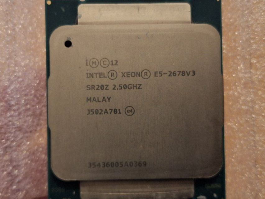 Intel Componenti elettronici: 2x Intel Xeon E5-2678v3 à 12 Kerne / 24 Threads LGA 2011-3 – Usato da Stein AG venduto da dan_zs8w 3
