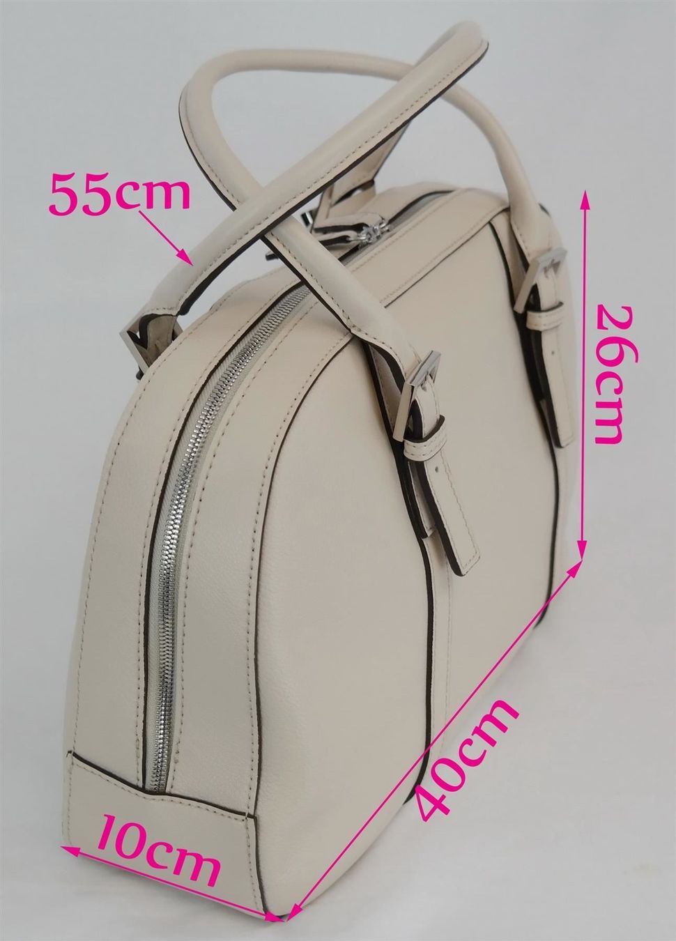 Valigie & Borse: Tasche Ledertasche/Echtes Leder/Laptoptasche/ weiss /NEU – Nuovo e nell'imballaggio originale da Wohlenschwil venduto da ABC-Vintage 9