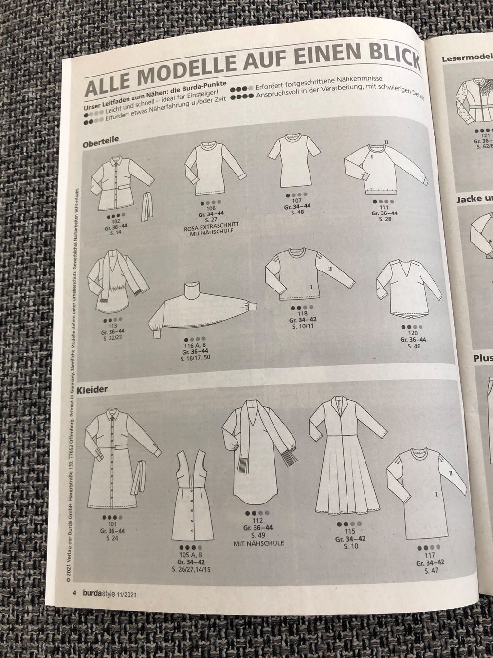 Riviste & Magazine: burda style 11/2021 – Nuovo e nell'imballaggio originale da Langnau am Albis venduto da snla_scc9 3
