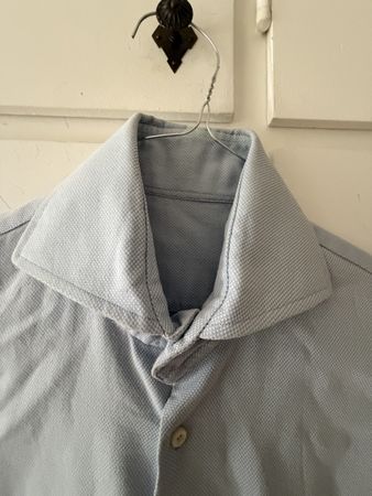 Camicia uomo azzurra a manica lunga taglia M usata