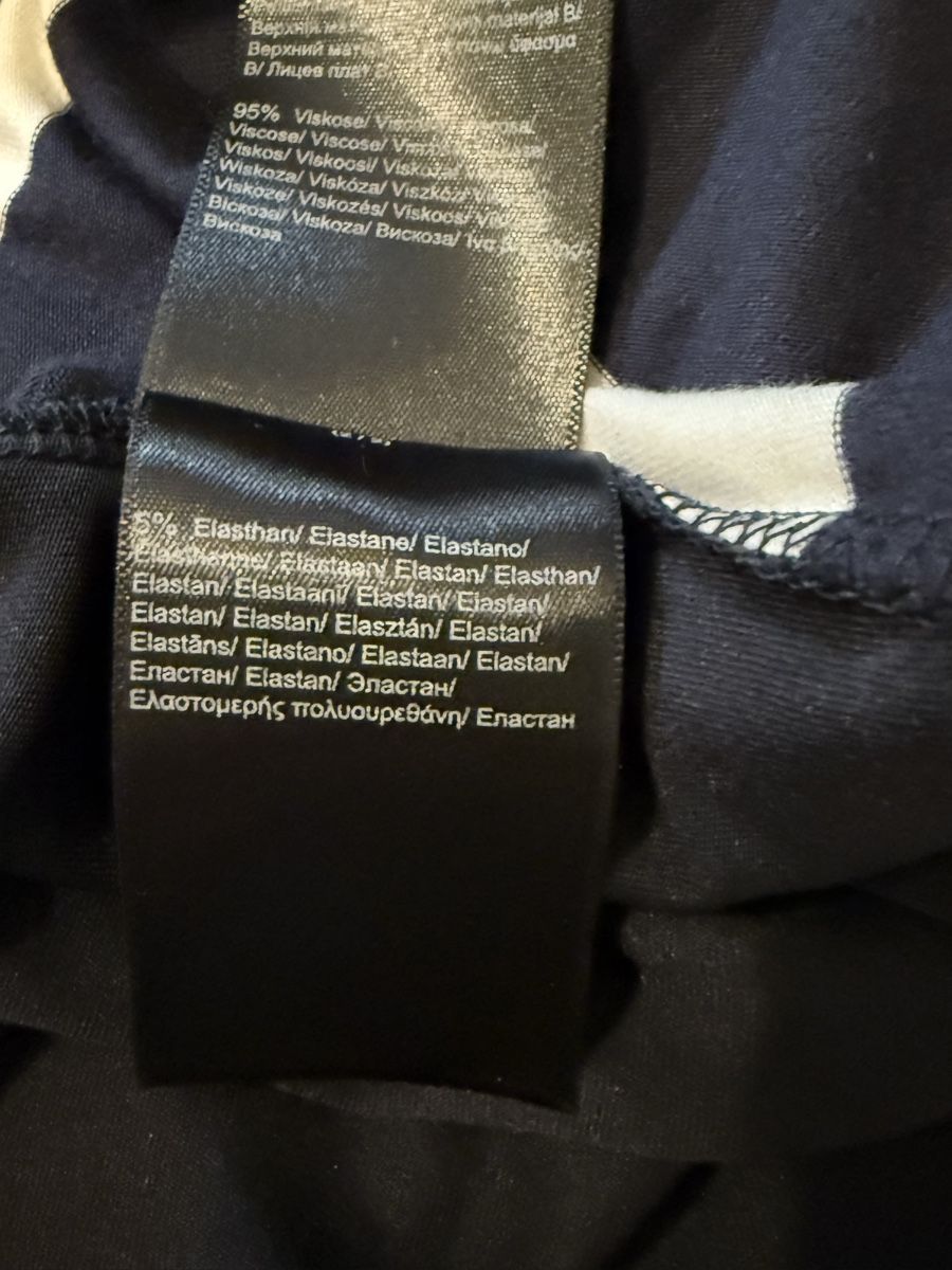Comma T-shirt: COMMA. Shirt, Gr. 40, schwarz/weiss gestreift – Nuovo (secondo la descrizione) da Basel venduto da zukk_ 5