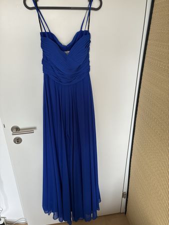 Vera Wang Hochzeitskleid royalblau Grösse 36 Chiffon